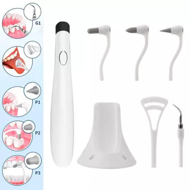 Ultrasonic Teeth Stain Tartar Remover Whitening Dental Tool for Oral Care