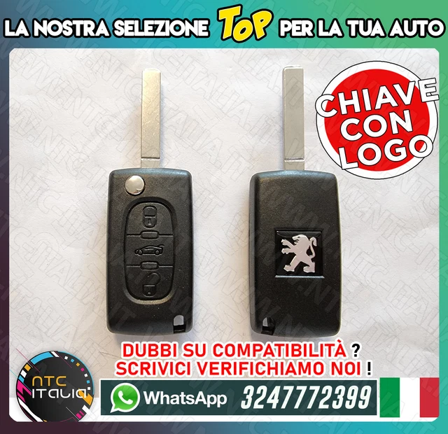 COVER GUSCIO CHIAVE PER PEUGEOT 3 TASTI 107 207 - Foto 12
