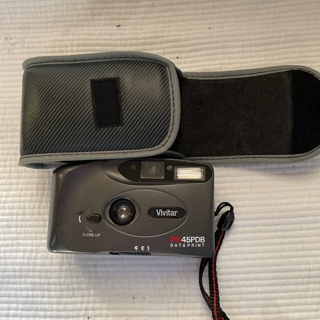 Cámara Panarama Vivitar conmutable con motor libre de enfoque PS 45PDB con estuche