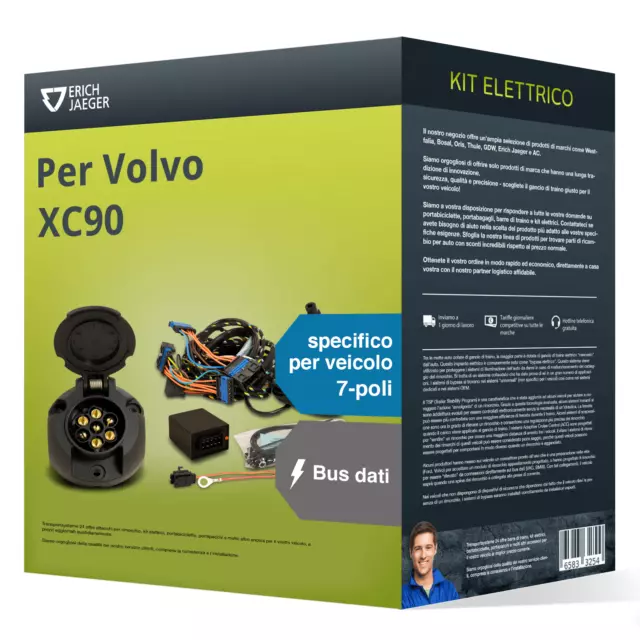 Kit elettrico spec. 7 poli adatto per VOLVO XC90 09.2014 - presente Jaeger Nuovo