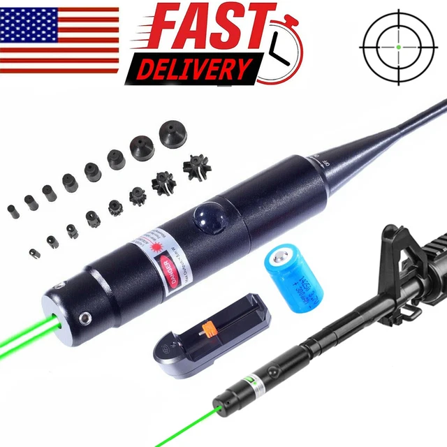 GREEN LASER BORE Sight Collimator .177 to .50 Caliber Sighter Rifle