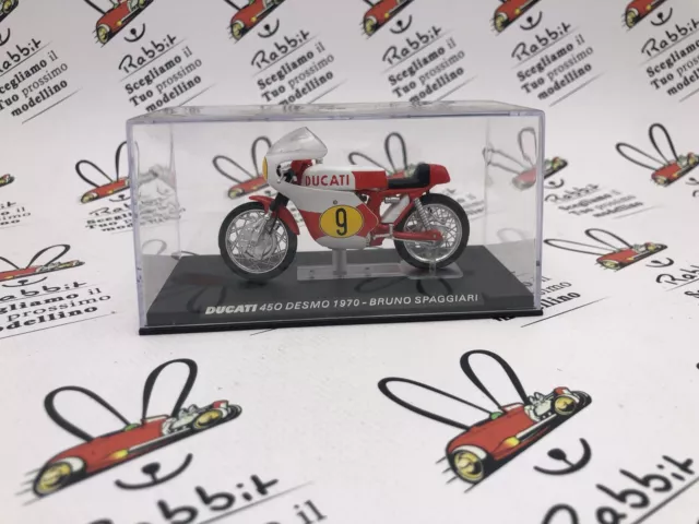 Die Cast " Ducati 450 Desmo 1970 Bruno Spaggiari " Passione Ducati 1/24