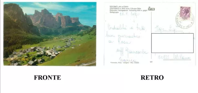 Cartolina Colori Trentino Alto Adige – Colfosco – Verso Il Gruppo Sella Dolomiti