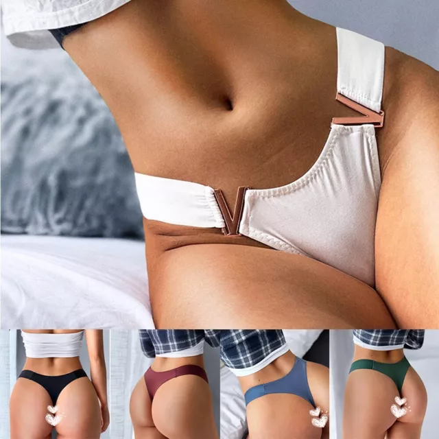 Sexy Damen-Tanga-Schlüpfer Con Alta Taille, Atmungsaktiver Komfort-Tanga-Pyjama