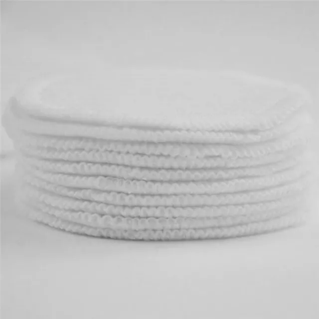 12PC Organic Washable Reusable Bamboo Cotton Make Up Remover Pads Zero Waste