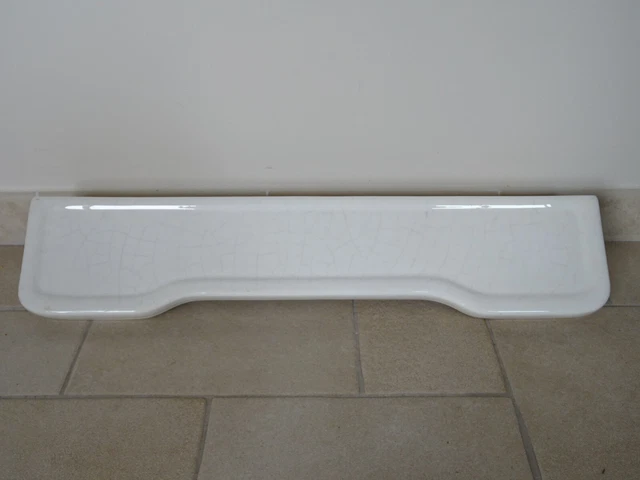 Petite étagère De Salle De Bain Ancienne En Porcelaine Noire – Rangement Mural Vintage