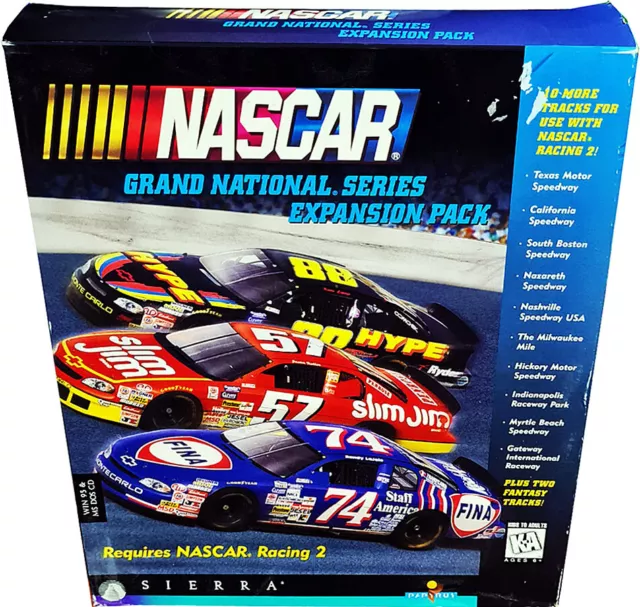 Nascar Pacchetto Espansione per PC,Big Box,Vintage 1997,Nuovo! Nuovo IN