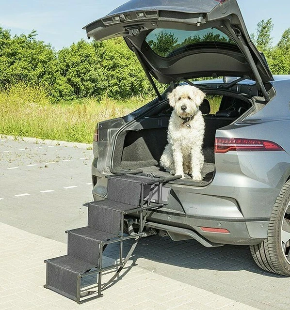 Faltbare Hundetreppe Einstiegshilfe Haustiertreppe Hunderampe Hundeeinstieg NEU