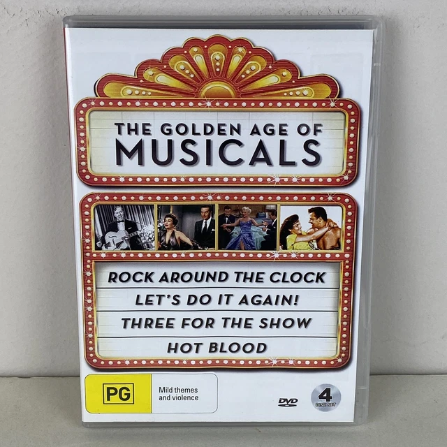 The Golden Age Of Musicals DVD Region 4 VGC Rock Around the Clock Hot Blood