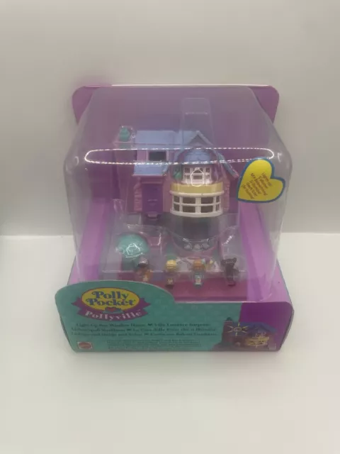 *Rare* Polly Pocket - Light Up Bay Window House - Pollyville 1994 New In Box