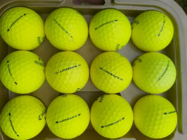 12 Callaway superweiche optische gelbe Golfbälle Perle/A Klasse