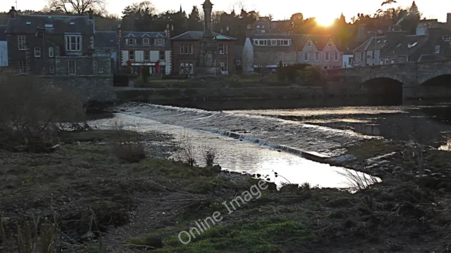 Photo 6x4 River Cree and weir at dusk, Newton Stewart Part of the Creebri c2010