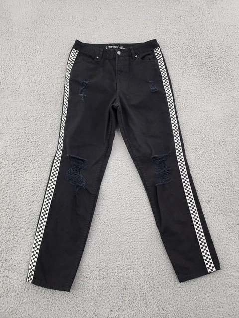 Checkered stripe jeans hotsell