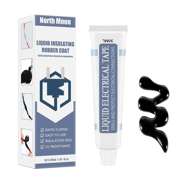 30ml Liquid Insulation Electrical Wire Cable Sealant Fast Dry Glue (Black) #Q