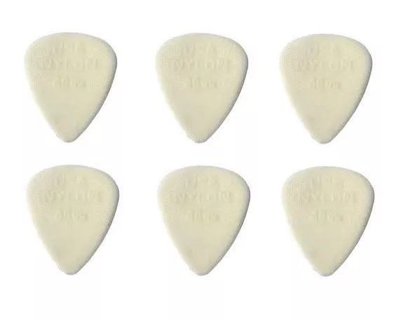 6 x Jim Dunlop .46mm Nylon Standard Guitar Picks, 6 Pack Top Quality Plectrums!