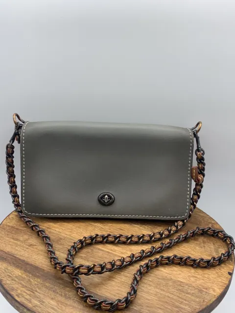 COACH 1941 Dinky Glove Tanned Leather Crossbody Bag DK-20215 Kiss Lock