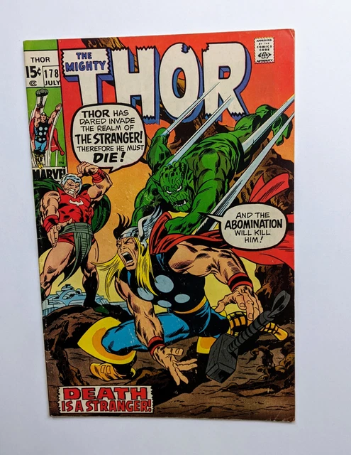 The Mighty Thor #178 (1970) Bronze Age Mcu, High Grade