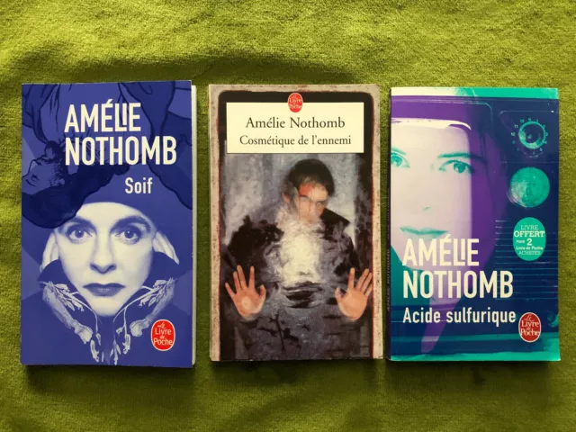 ¤ Lot 3 livres - AMELIE NOTHOMB - éd. Livre de Poche