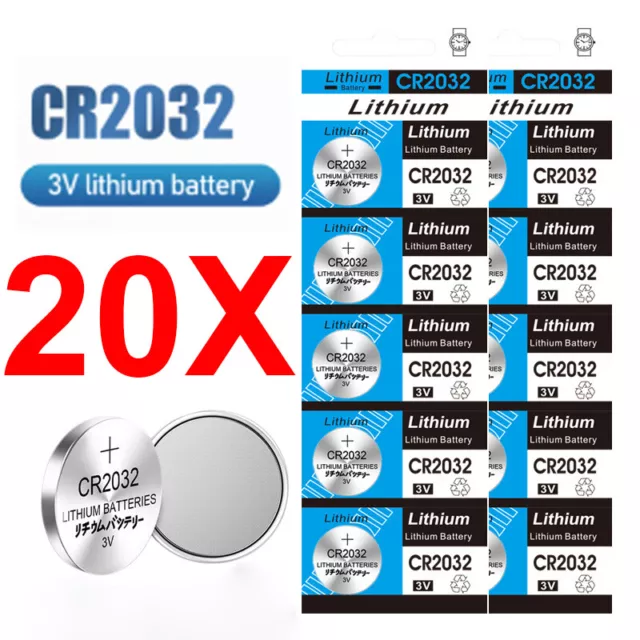 20X New Cr2032 3V Lithium Cell Battery 5004Lc 2032 Br2032 Button Batteries Oz