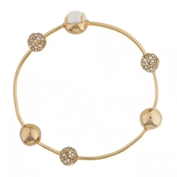 Alexis Bittar Orbiting Sphere gold bangle