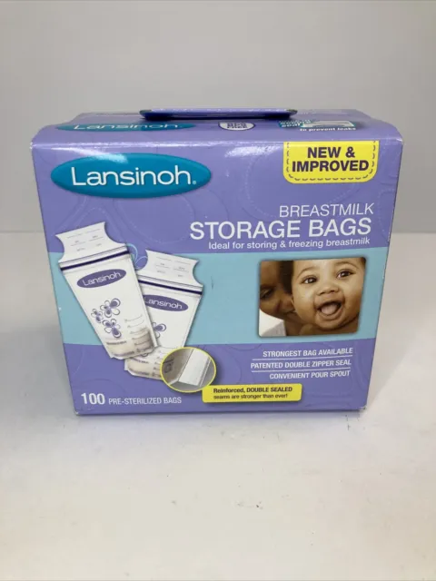 Lansinoh Breastmilk for Storing and Freezing storage Bags, 100 ct PreSterilized