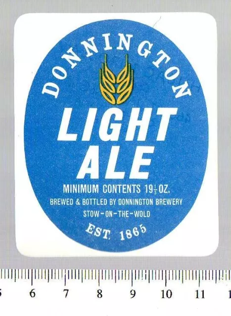 UK Beer Label - Donnington Brewery - Gloucestershire - Light Ale (version a)