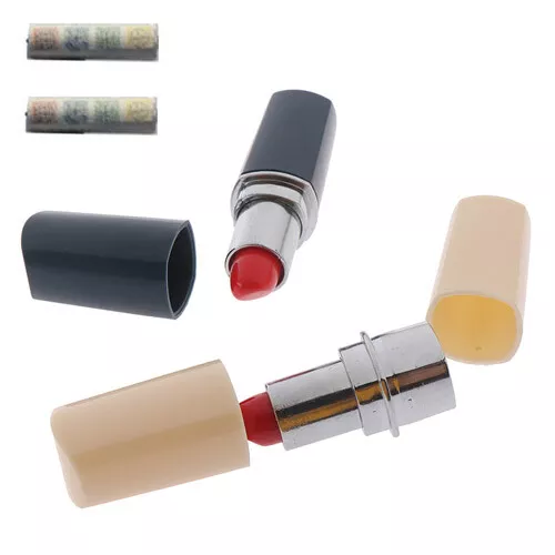 2x Lippenstift  + Logstreifen Geheimversteck Geocaching Versteck Micro Geocache