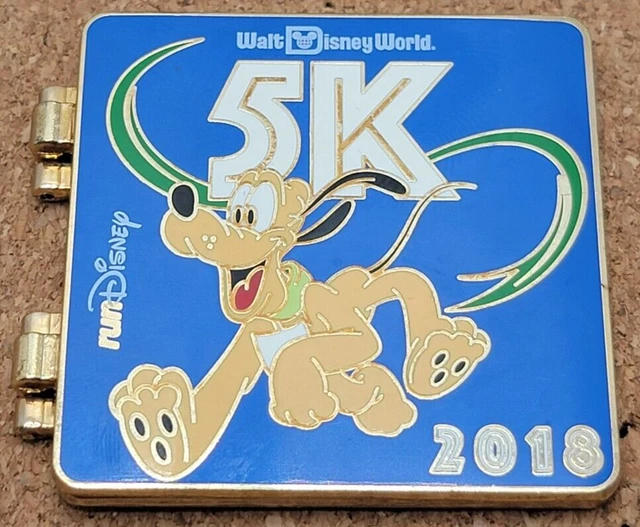 Disney World runDisney Pluto 5K Hinged 2018 Limited Release Lapel Trading Pin