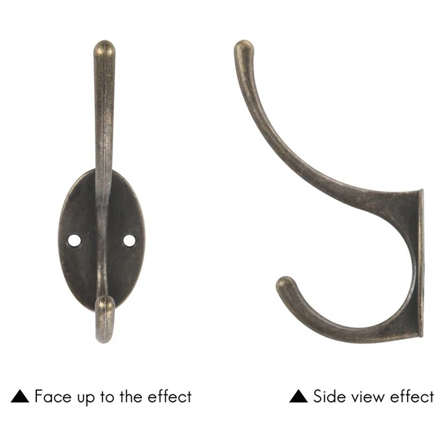 1X(Retro dress coat racks metal coat hooks Hat wall U4C9)f 6
