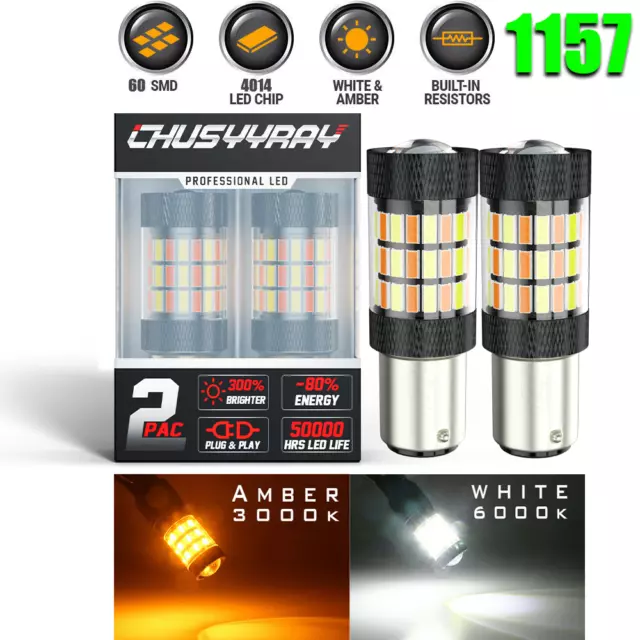 LED Amber Yellow Front Turn Signal Light Bulb Lamp For 2011-2014 Hyundai Sonata