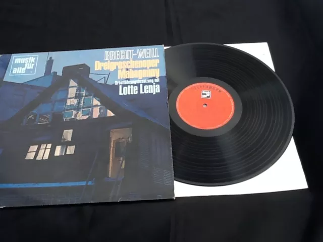 Brecht Weill LP Lotte Lenya Dreigroschenoper Mahagonny Telefunken NT 529