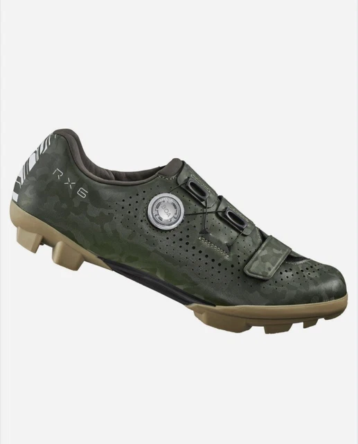 NEU Shimano RX600 EU45 UK91⁄2 (9,5) grün tarnfarben SPD (2-Bolzen) Kies Fahrradschuhe