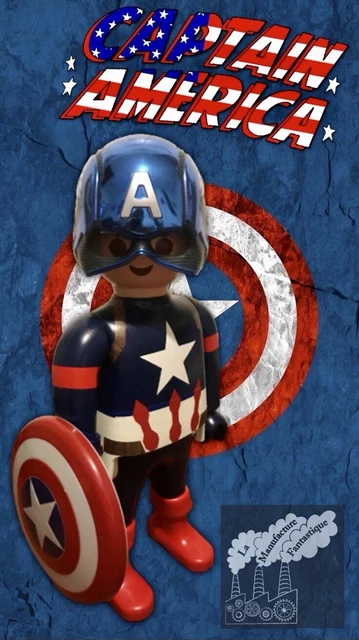 Playmobil Custom Captain America REF-0005 Bis - DE