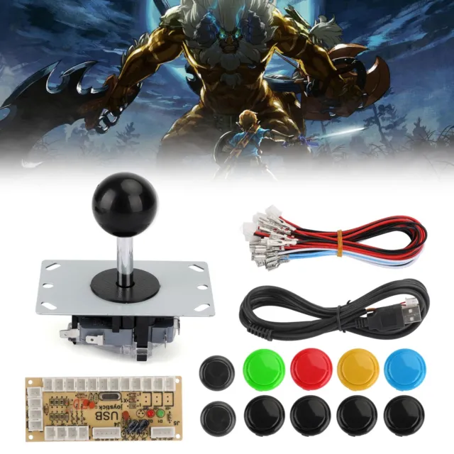 Arcade Game DIY Kits no Delay Buttons+Joystick+USB Encoder Fit for MAME PC S7