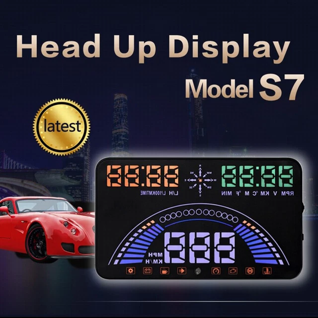 Speedmetro HUD Head Up Display Auto Over Promemoria Fatica Guida Avvertimento Vento