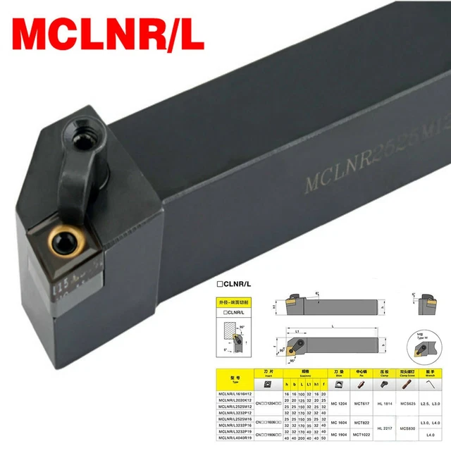1* MCLNR2020K12 Turning Tool Holder External Lathe Tools For CNMG1204 Insert-UK