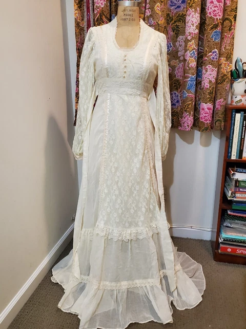 Vintage Gunne Sax Jessica McKlintock Wedding Dress XS
