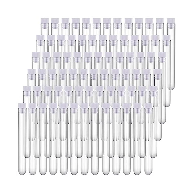 200 StüCk Durchsichtige ReagenzgläSer Aus Kunststoff, 12 X 100 Mm, 12-Ml-KunG9T3