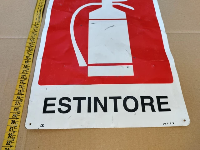 Cartello Estintore in alluminio made in Italy