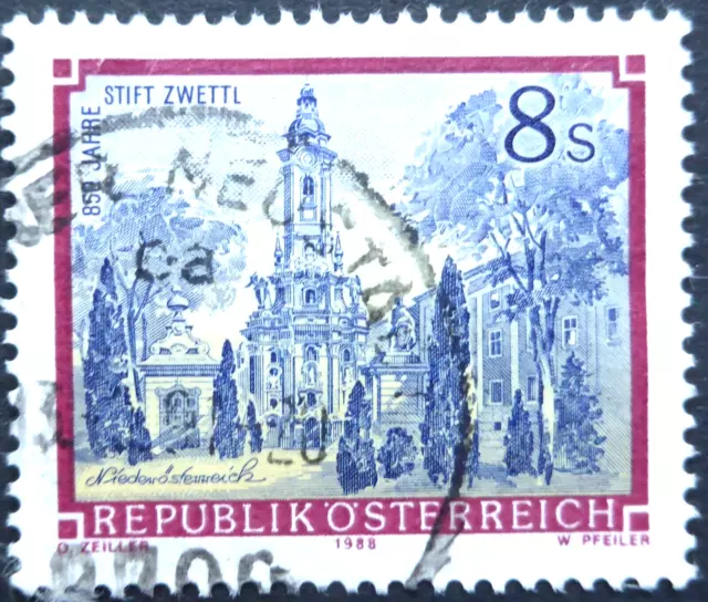Österreich 1988, Mi 1925, 850 Jahre Stift Zwettl, gestempelt