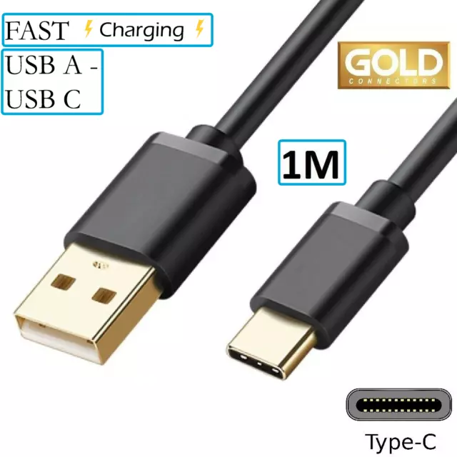 2x USB-C CABLE, USB C TO A, FAST CHARGING CORD, FAST SHIPPING USA SELLER Android