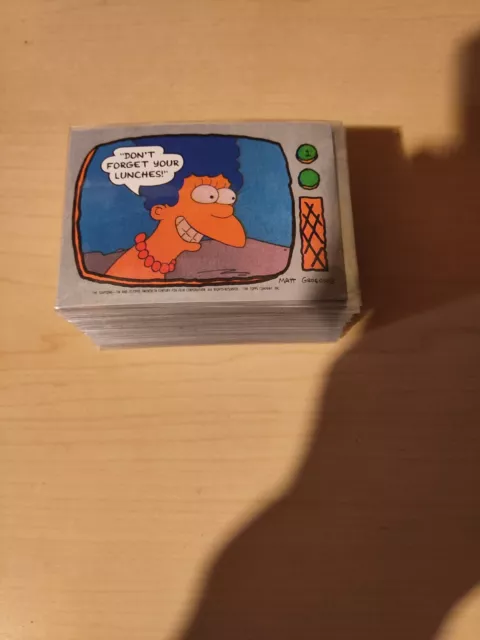 simpsons card lot 1990