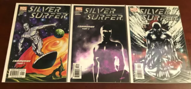 SILVER SURFER #1,3,4 (9.6-9.8) COMMUNION Part 1,3,4/Marvel Comics