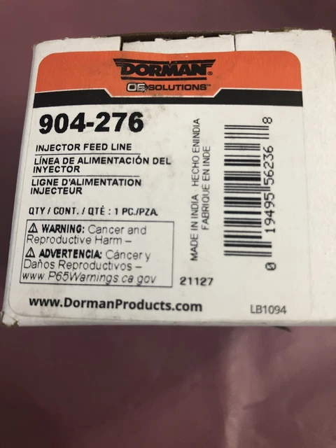 Dorman Fuel Injector Line Gas  904-276 New for F250 Truck F350 F450 F550 Ford