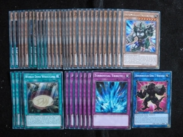 Yu-Gi-Oh 41 Card Dinowrestler Deck  *Ready To Play*