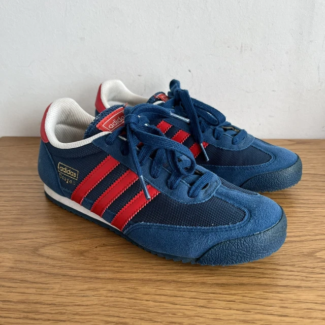 ADIDAS DRAGON TRAINER bianco rosso blu taglia UK 7 5 EUR 9 56 PicClick IT