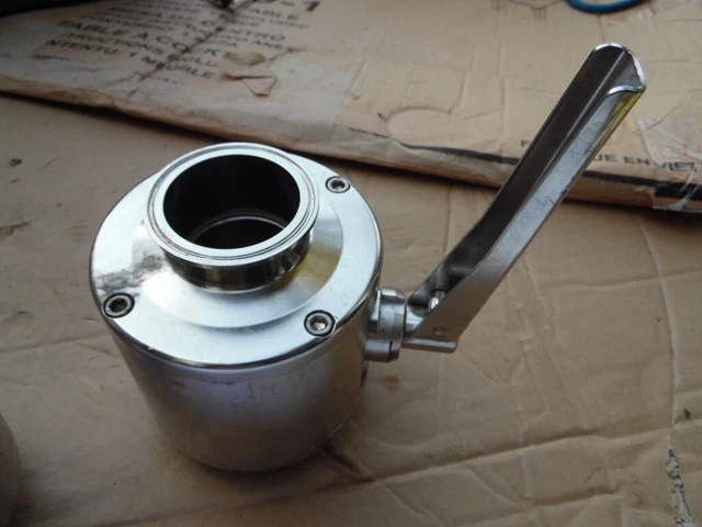 Waukesha Cherry Burrel Stainless Steel Ball Valve 2.5" Sanitary Food Beverage
