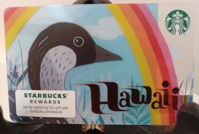 Starbucks Card 2019 "Hawaii" A Beauty~Vhtf~Great Colors 🌴 Great Price~Nene Bird