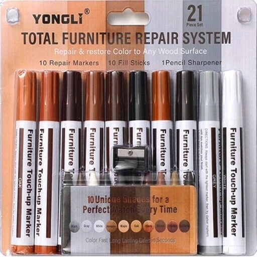 21x Reparaturstift Korrekturstift Stift für Möbel Holz Parkett Laminat Reparatur