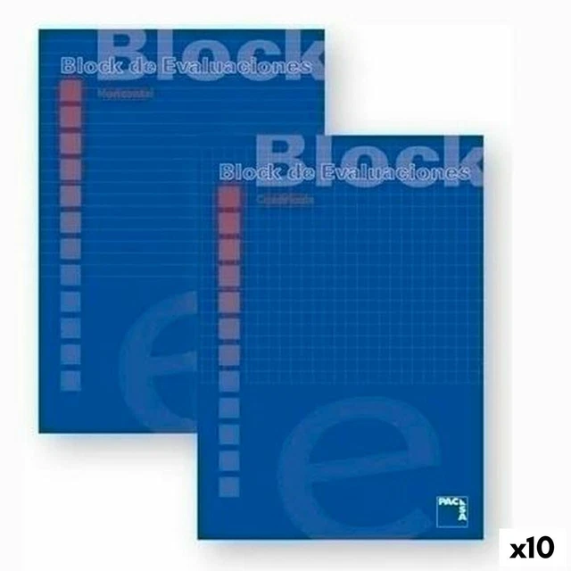 Schein Notizblock Pacsa Blau A4 50 Bettlaken [10 Stück]
